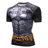 Superman Tshirts Men Compression Shirts