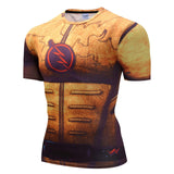 Superman Tshirts Men Compression Shirts