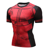Superman Tshirts Men Compression Shirts