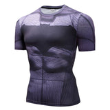 Superman Tshirts Men Compression Shirts