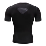 Superman Tshirts Men Compression Shirts