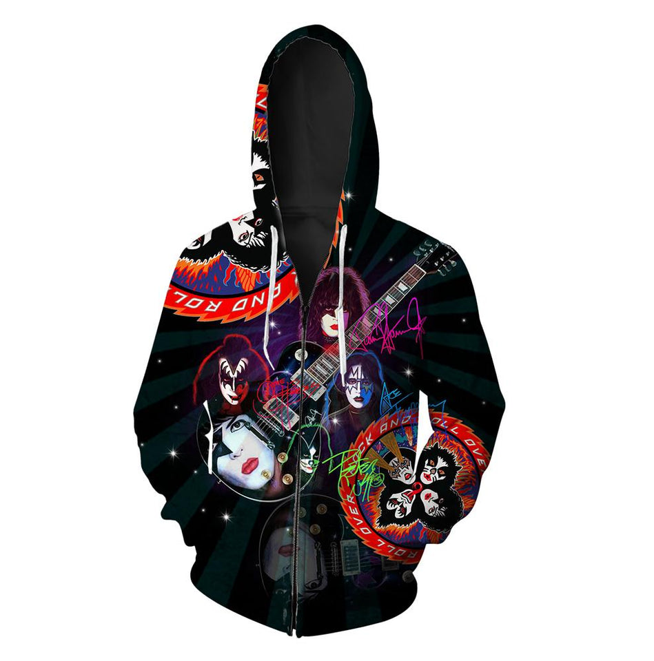 Kiss-band-Tee-T-Shirt-zip-hoodies-sweater-tank-top-for-men-women