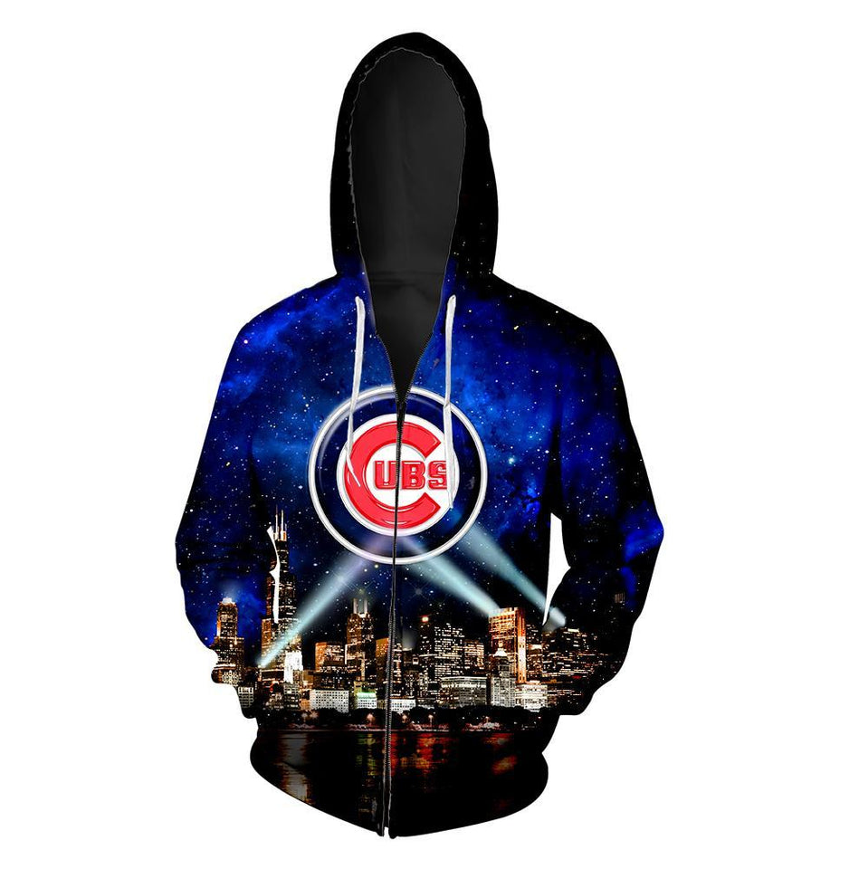 Cubs Skyline 3D full over print Hoodie, Sweater, TShirt RC-042