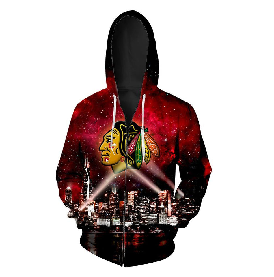 Skyline Chicago 3D full over print Hoodie, Sweater, TShirt RC-002