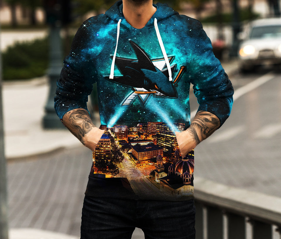 Skyline San Jose Sharks 3D full over print Hoodie, Sweater, TShirt RC-023