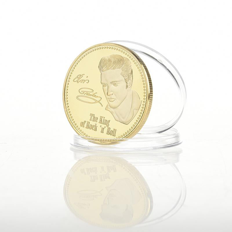 Elvis Presley Commemorative Coin 1935-1977 The King of N Rock Roll