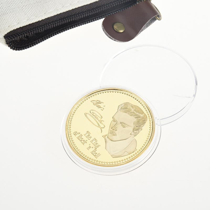 Elvis Presley Commemorative Coin 1935-1977 The King of N Rock Roll