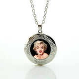 Vintage Elvis Presley locket Pendant The King Rock Jewelry Marilyn Monroe Audrey Hepburn