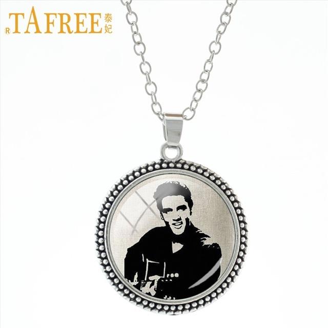 Retro vintage Elvis Presley photo pendant necklace Super Star Rock Singer