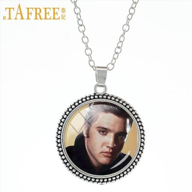 Retro vintage Elvis Presley photo pendant necklace Super Star Rock Singer