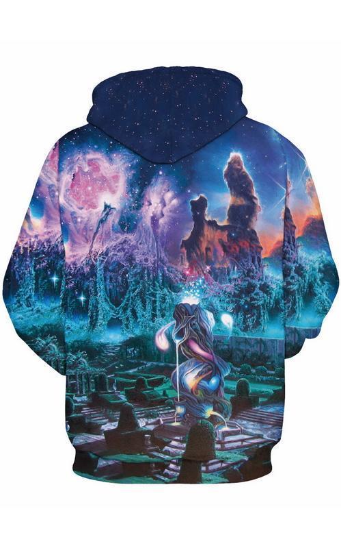 Space Galaxy 2017 Autumn 3D Hoodies Men Women