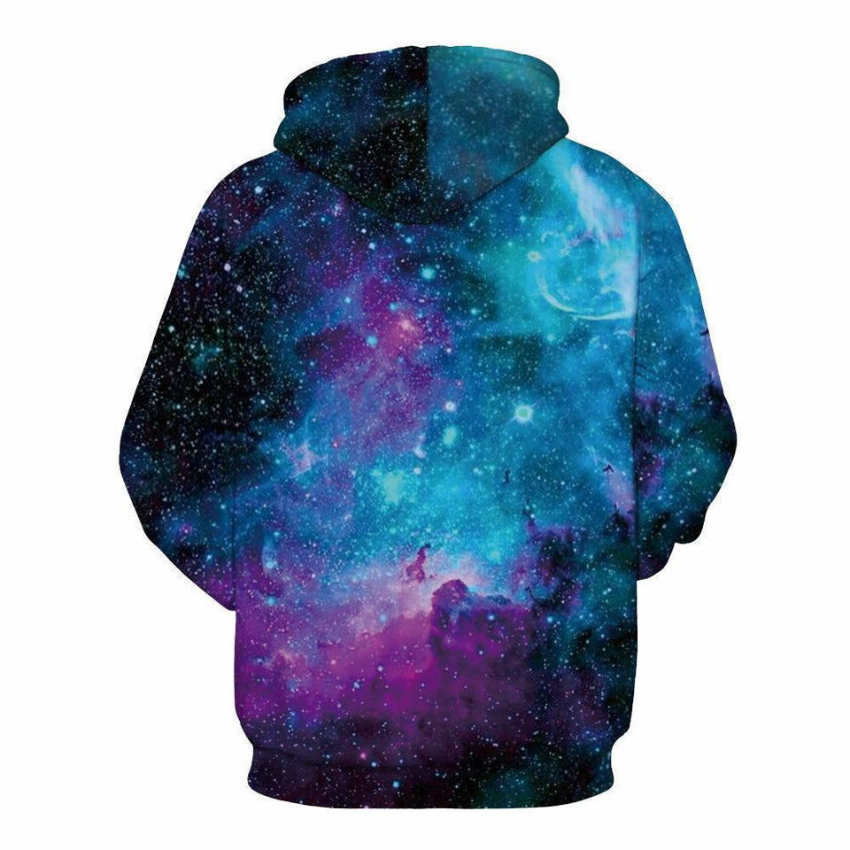 Space Galaxy 3D Sweatshirts With Cap Men/women